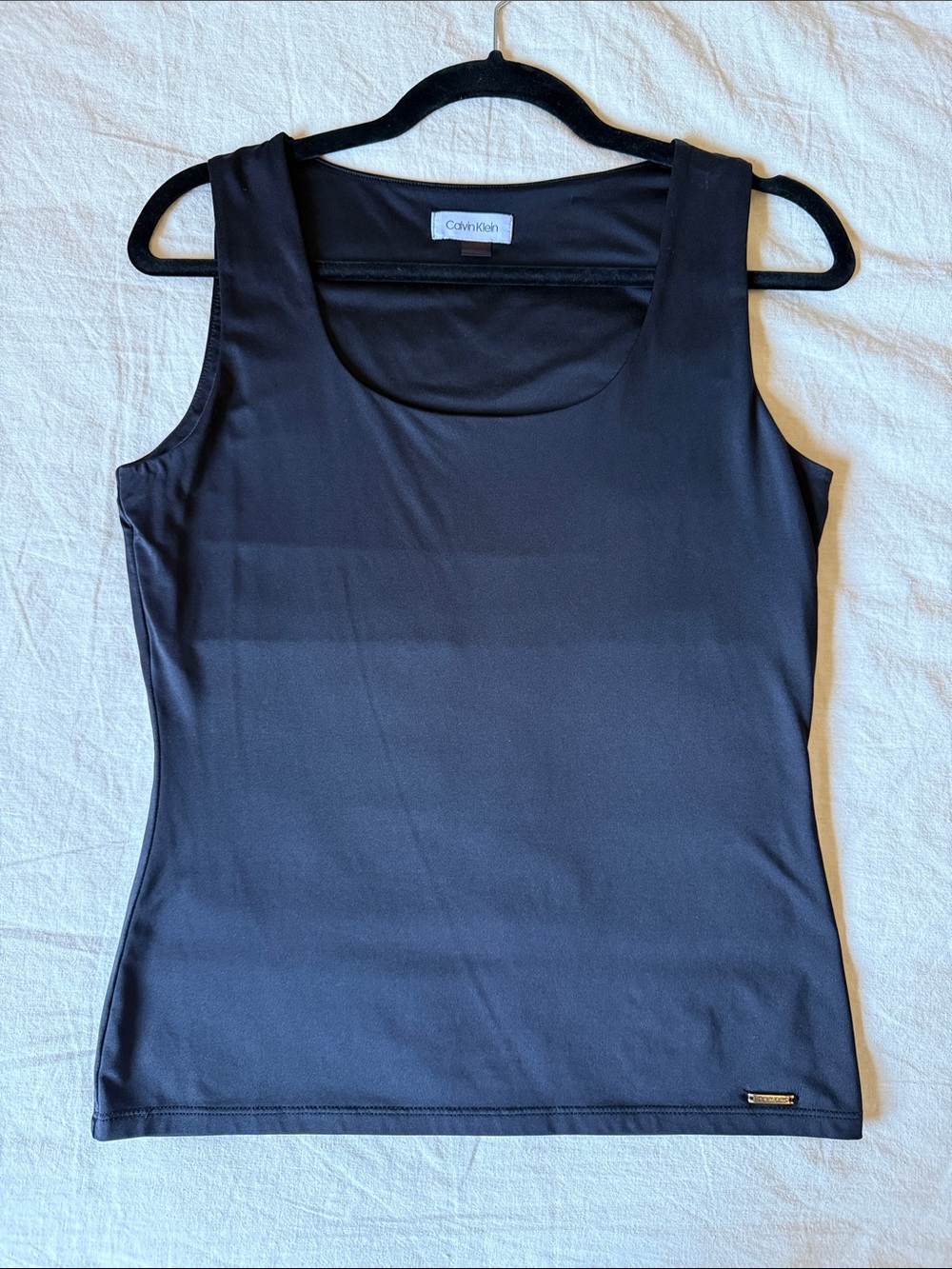 Calvin Klein Black Women's Scoop Neck Tank Top